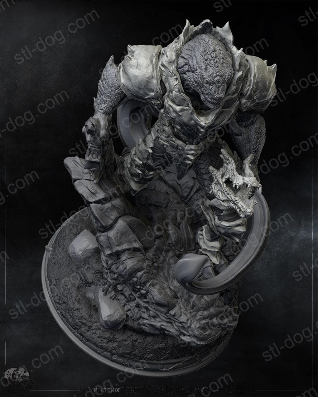 蜥蜴人战士 Warrior Lizardman 3D打印图纸